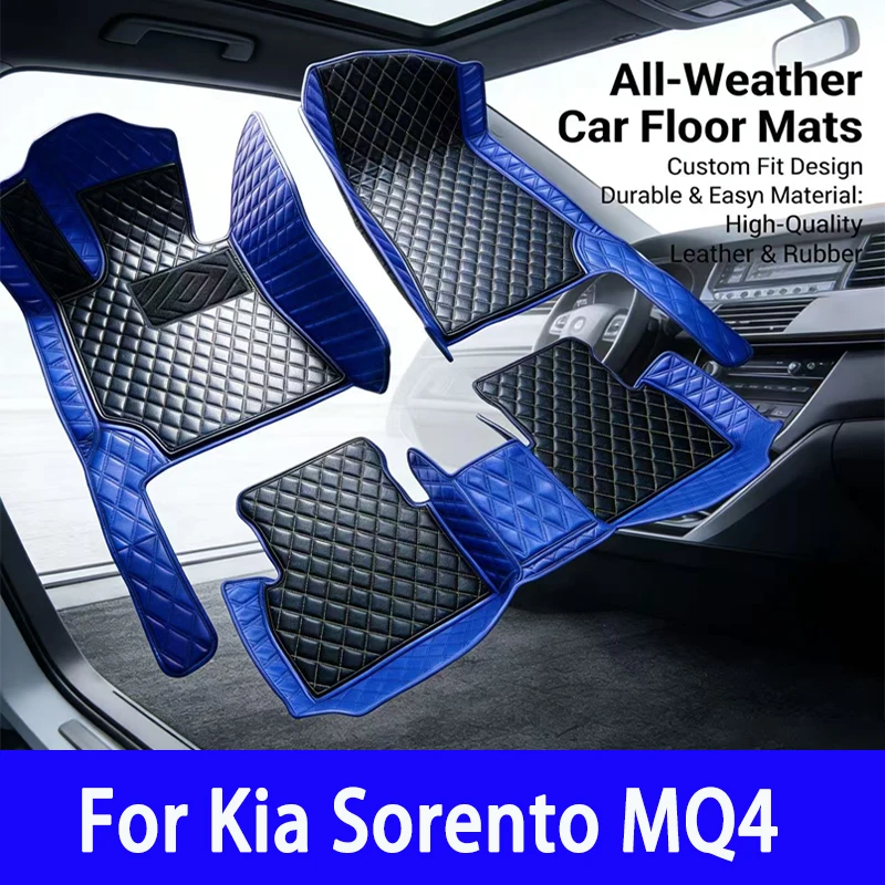 

Автомобильные коврики для Kia Sorento MQ4 2021 2022 2023, водонепроницаемые, аксессуары для автомобиля