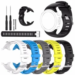 Silicone Sport Strap For Suunto D4 D4i Smart Watch Replacement Wristband bracelet For SUUNTO Novo Dive Watch With Tool Kits