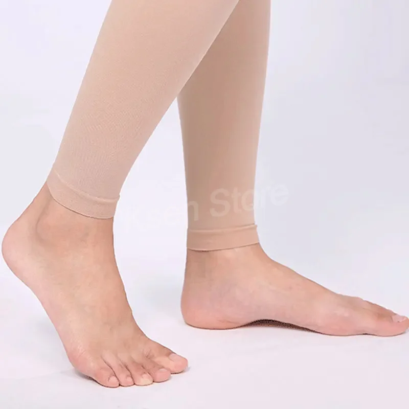 Elastic Medical Compression Stockings Class 2 23-32mmHg Stocking Varicose Veins Footless Graduated Support Thighs Sleeve S-2XL