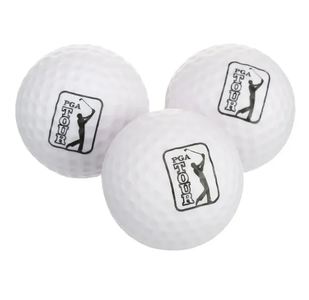 12 عبوة من كرات ممارسة الجولف الإسفنجية - طراز PGA، أبيض، آمن للاستخدام الداخلي/الخارجي #3