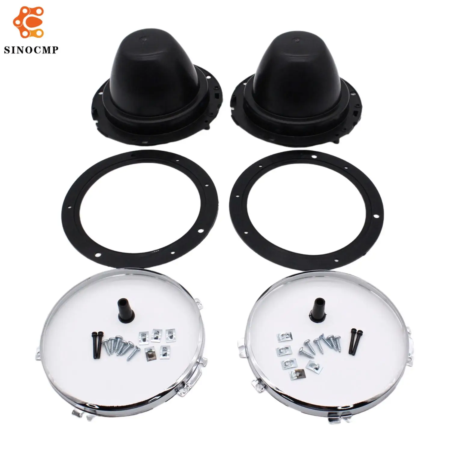 

1Pair 7 inch Car Headlight Shade Lampshade Bright Shell Head Lamp Lens Covers For Austin Car Light Assemblies