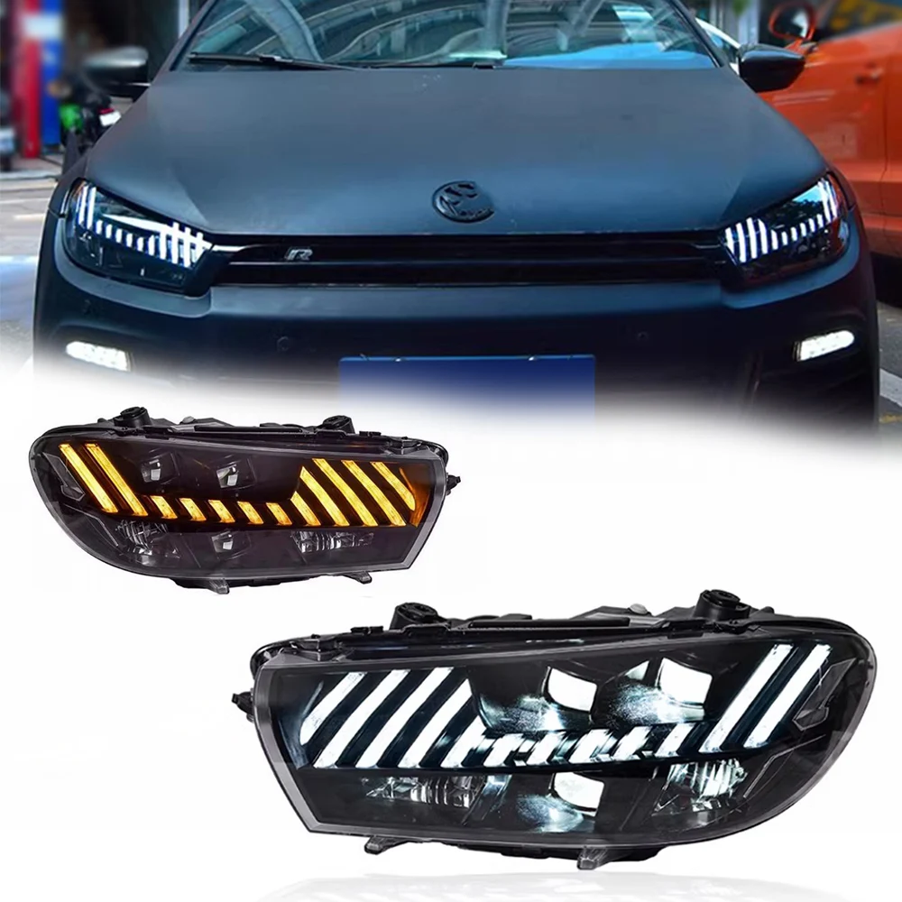 

LED HeadLights For VW Scirocco 09-17 LHD RHD RS Style Full Led DRL Car Head Lamp Assembly Signal Accessories Modified Lamp