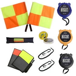 1 Set Referee Supplies Set Edge Patrol Chess Stopwatch Whistle Red and Yellow Card Thrower Match Supplies Set