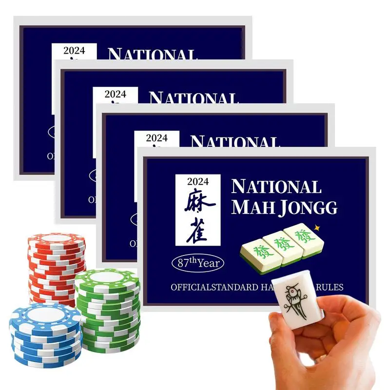 Mah Jongg Cards 2024 Official Standard Hands And Rules Mahjong Cards Large Print Mahjong Scorecard Large Print Edition for Adult