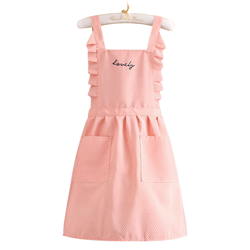Breathable Women's Apron with New Waist Design for Home Kitchen Milk Tea Shop Work Florist Smock for Prince