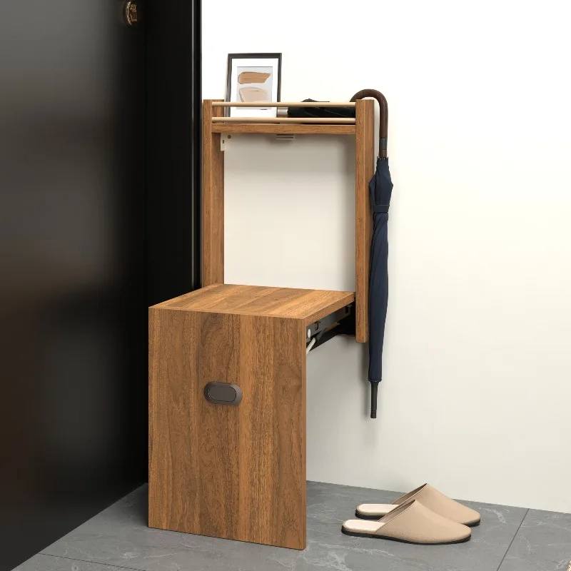 

Невидимый складной табурет для обуви, настенная мебель для прихожей, компактный стул для накладки обуви, сверхмощное сиденье для прихожей