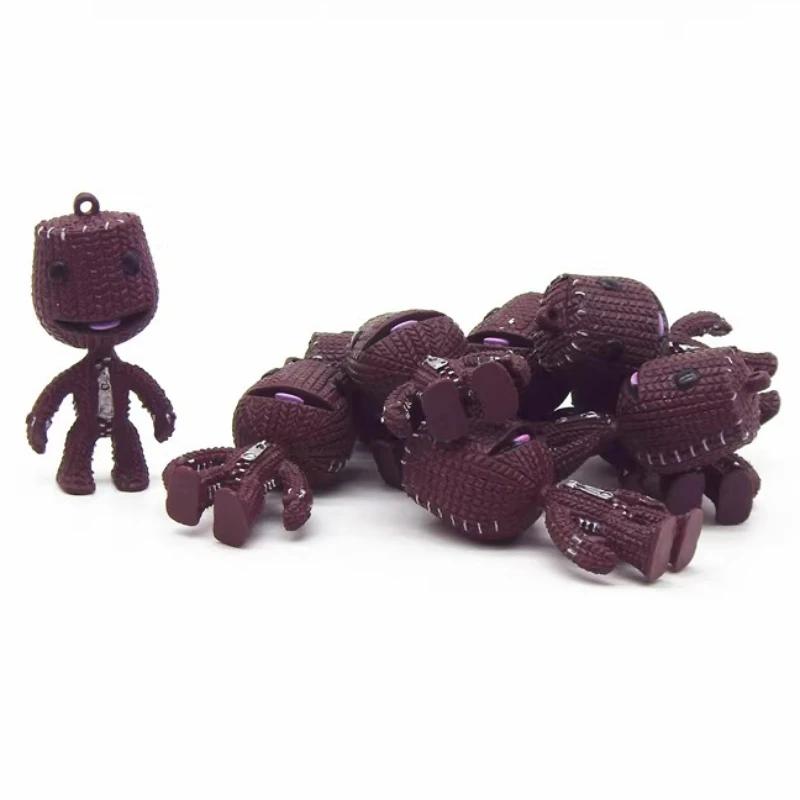 

Little Big Plane Sackboy Anime Game Figure Keychain Cute LittleBigPlanet Bag Pendant Kawaii Toys Figurine Gift