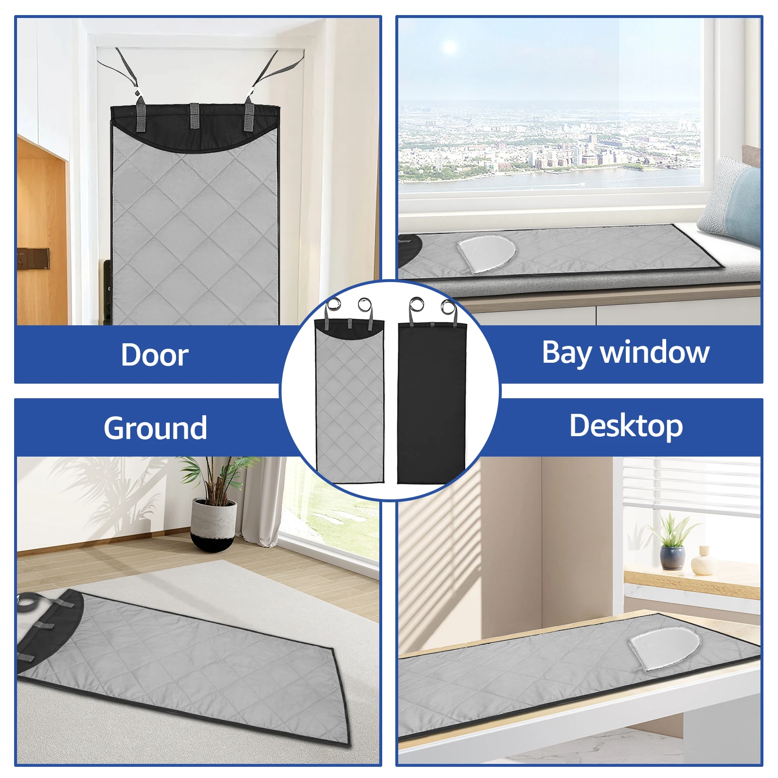 Folding Ironing Mat Upgraded Thick Heat Resistant Ironing Blanket Pad Portable Clothes Protector Board for Table Top or Hanging