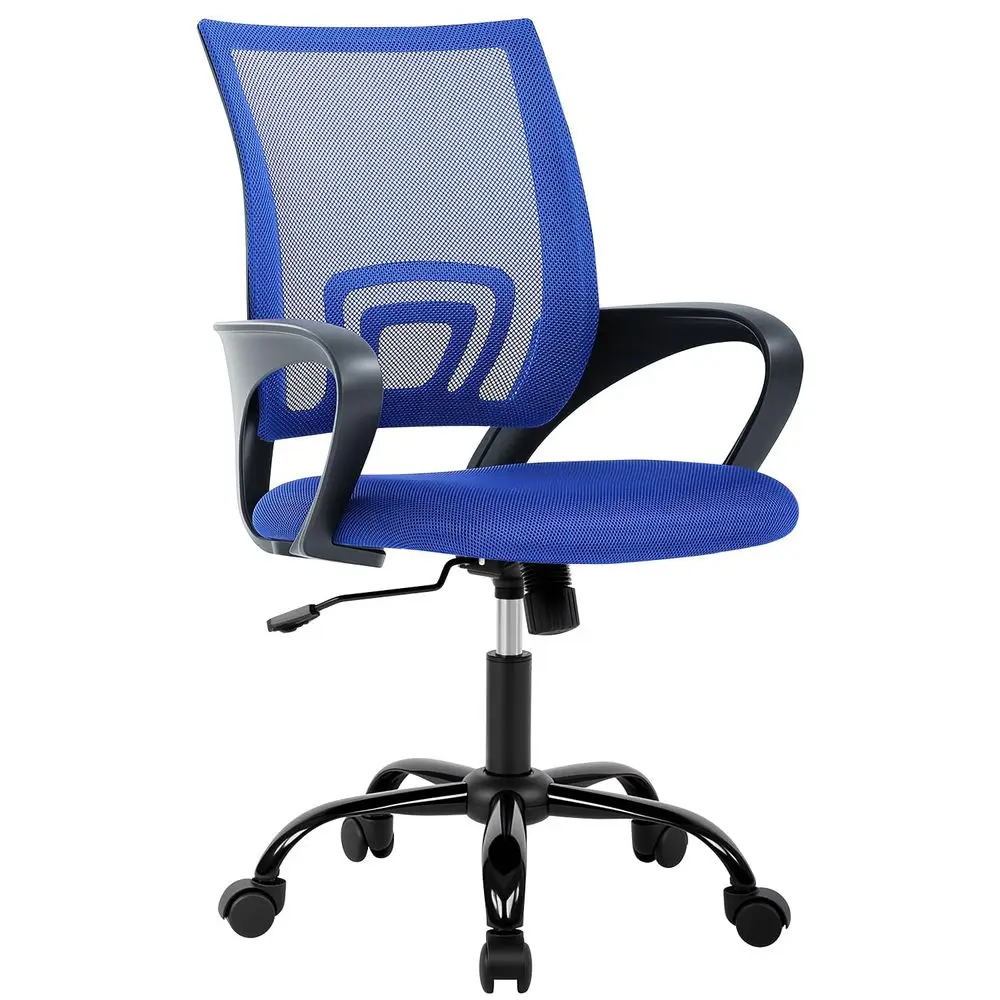 

Эргономичное офисное кресло, недорогое компьютерное кресло с сетчатой спинкой, с поддержкой поясницы, современное, регулируемое, на колесиках, поворотное.