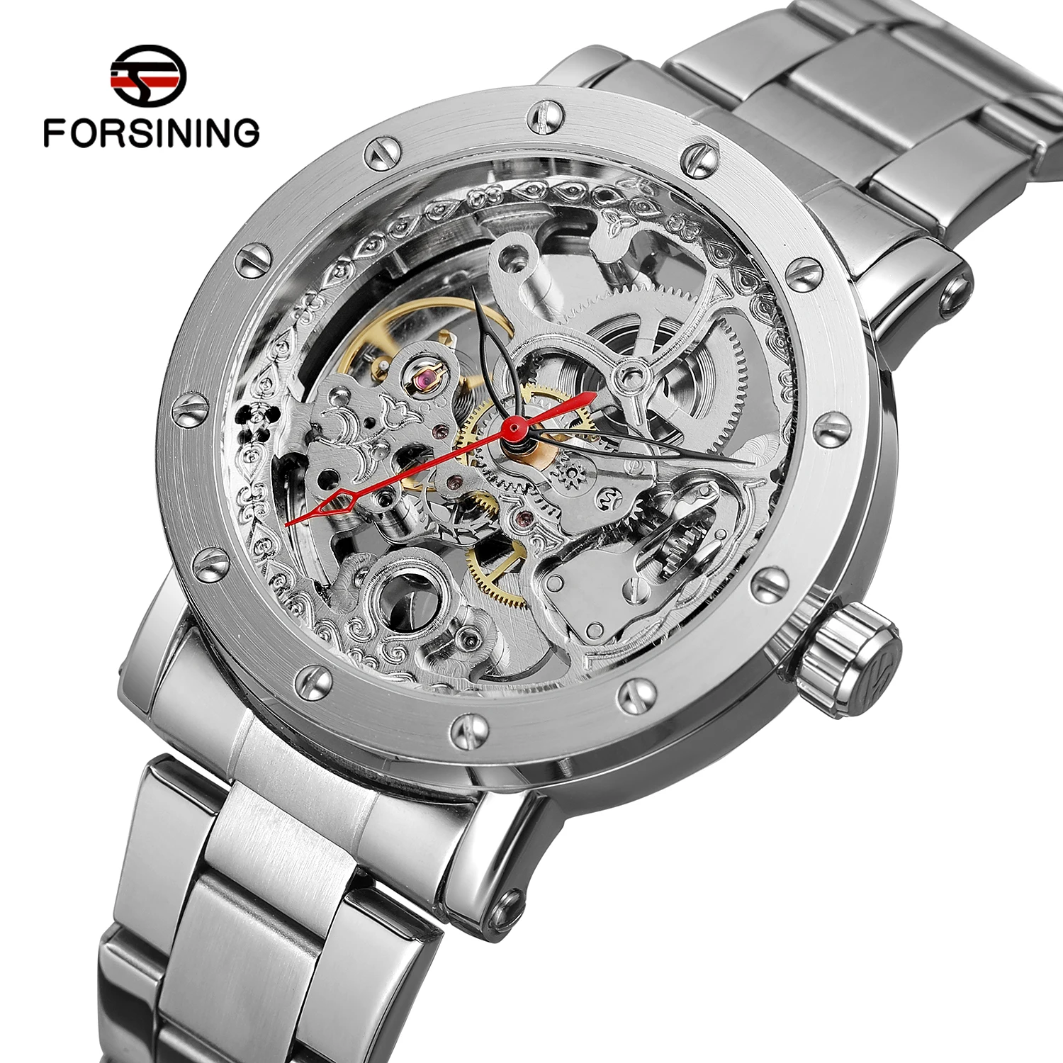 

Fancy and Stylish FORSINING man watches Top Brand Luxury Hollow Skeleton Mechanical Automatic wristwatch reloj hombre automatico