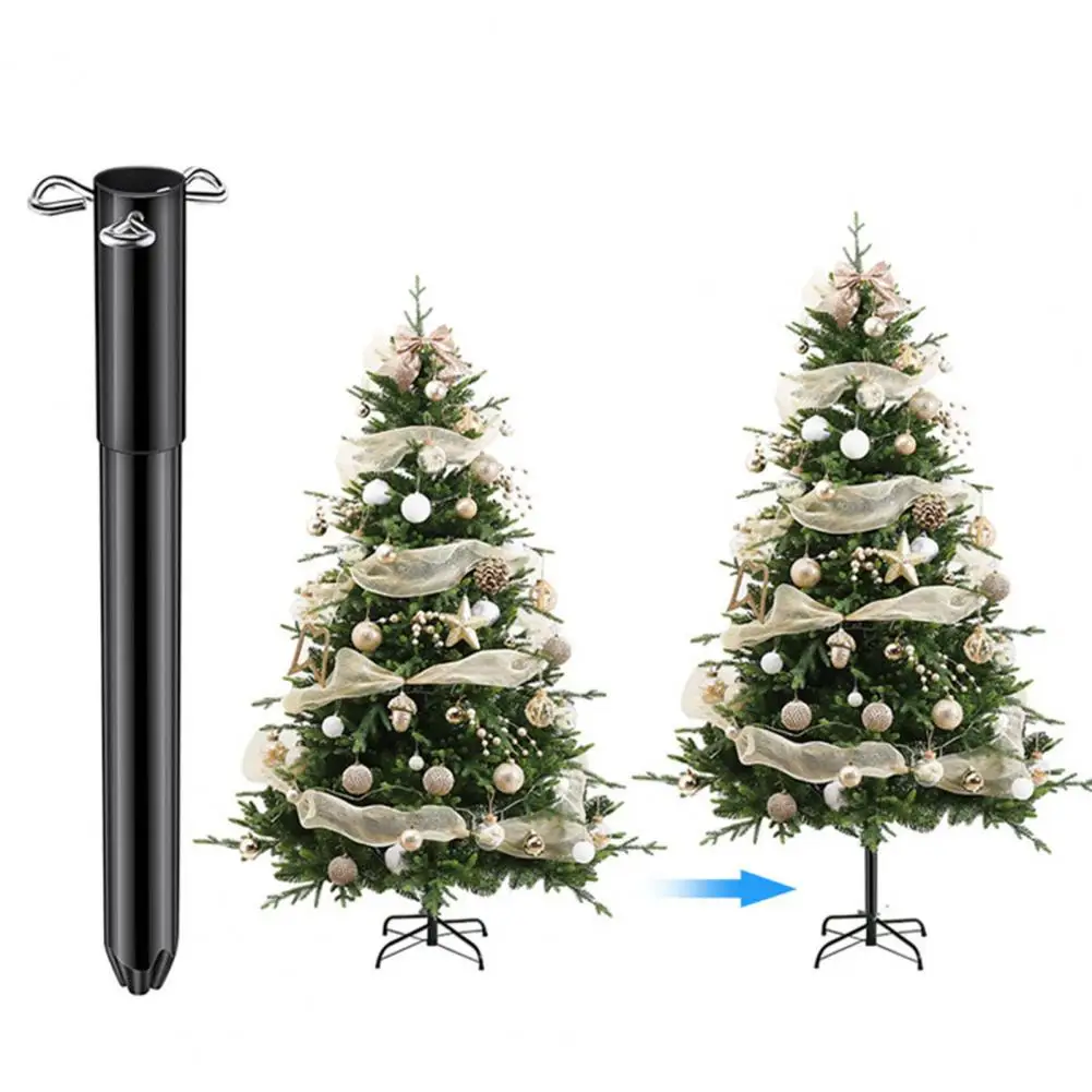 Christmas Tree Height Extender Metal Christmas Tree Base Extension Pole with Fixing Screws Holiday for Artificial for 0.5-1.25