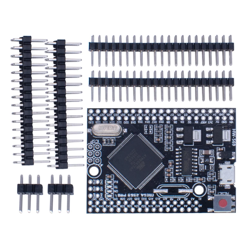 Mega 2560 PRO MINI  Micro 5V (Embed) CH340G ATmega2560-16AU with male pinheaders Compatible for arduino Mega image 5