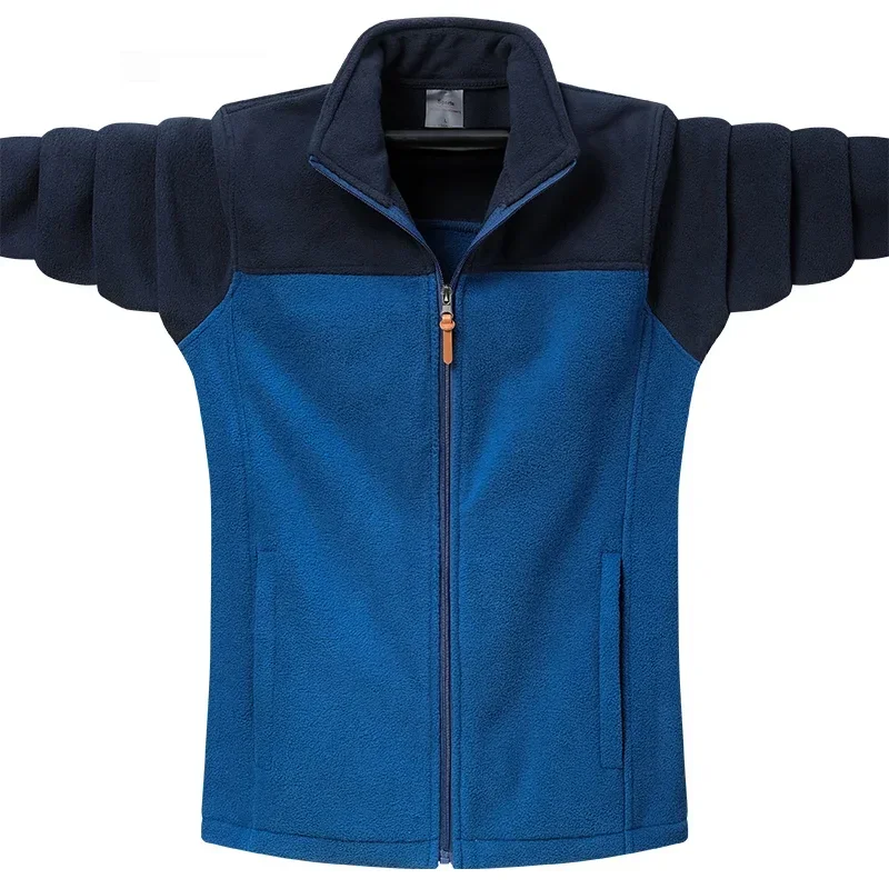 New Men's Polar Fleece Jacket Lightweight Coat Male Work Wear Sport Casual Autumn Large Plus Loose Golf Windbreaker Big Size 8XL