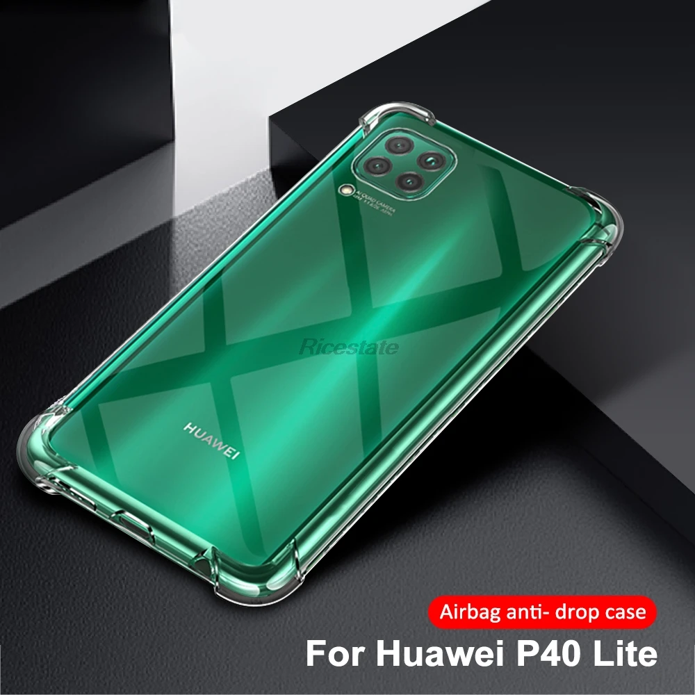 Airbag Drop-proof Case For Huawei P40 Lite Shockproof Cover P40 Lite L21 L01 Protective Funda Nova 6 SE Nova 7i Silicone Case