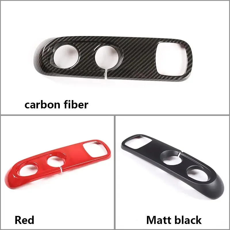 For 09-15 Mercedes Benz Smart 451 Fortwo ABS Car Gear Shift Knob Panel Frame Cover Trim Sticker Interior Car Accessories