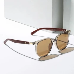 New Retro Nails Square Women Sunglasses Fashion Luxury Designer Brand Man Sun Glasses Wood Graining Shades UV400 Eyewear