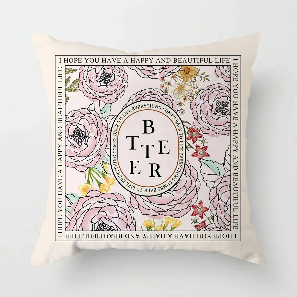 Retro Light Luxury American Pillowcase Sofa Cushion Cushion Cover Bedroom Bed Pillow Cover Square.