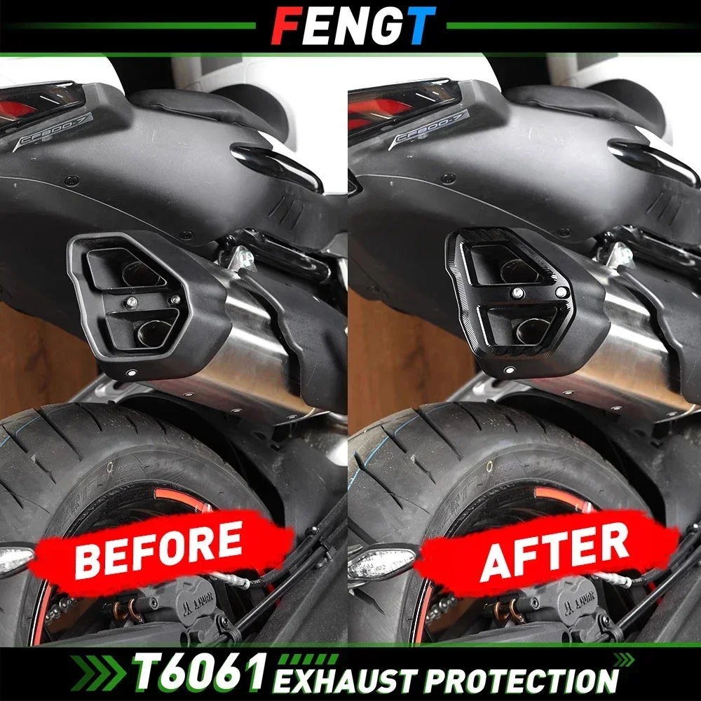 

For CFMOTO 800NK 800 NK CF800NK Motorcycle Exhaust protective cover Trim Cover Exhaust Pipe Tail End Accessories Case