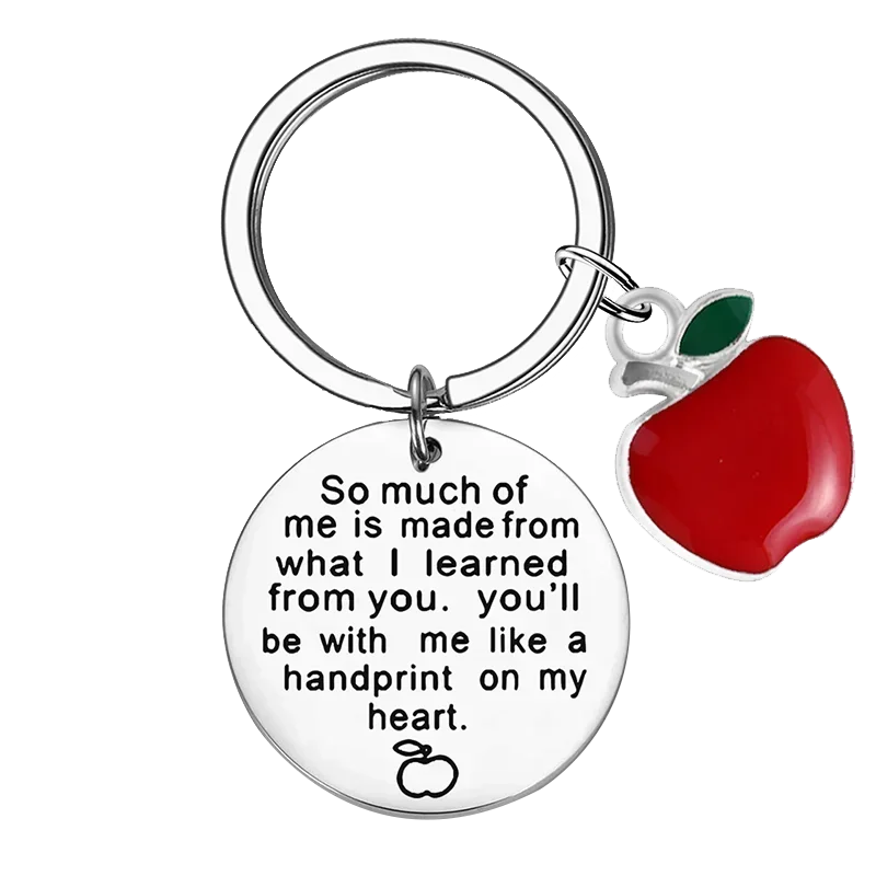 New Thank you Teacher gifts Keychain Teacher Appreciation Gifts Key chain Keyring Holder