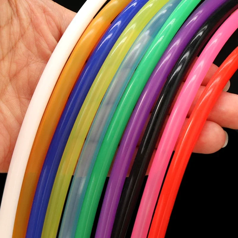 1/5/10m Flexible Silicone Tube Colorful ID 0.5 1 2 3mm Car motorcycle Nontoxic Soft Rubber Water Pipe Food Grade Hose