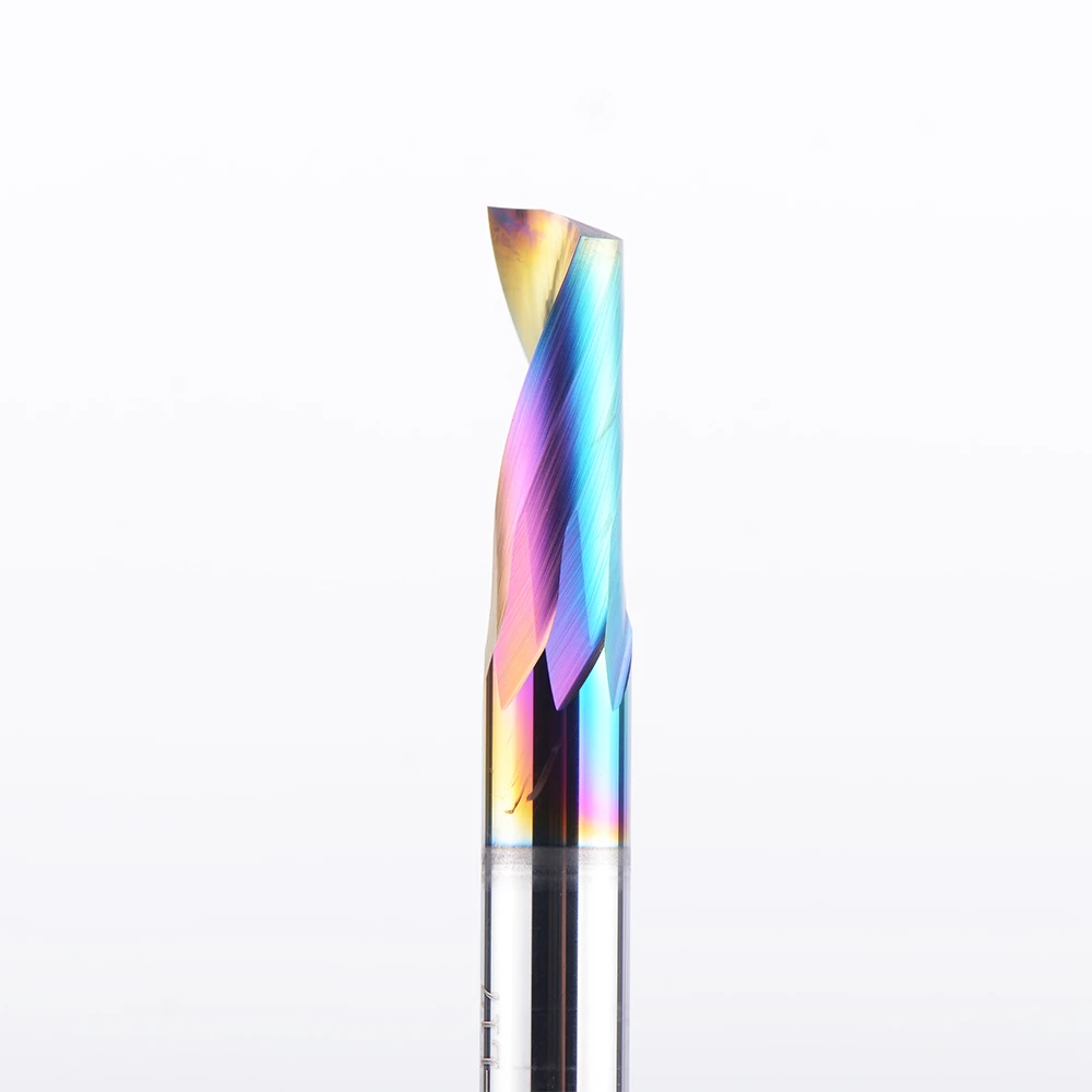 Dreanique 1 قطعة واحدة الناي الصلبة كربيد قاطعة المطحنة للألمنيوم النحاس الاكريليك الخشب DLC طلاء نهاية مطحنة لقمة المطحنة DSA1F