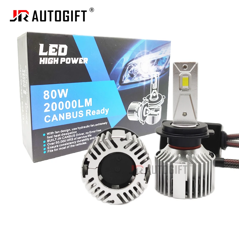 2 sztuk H1 H3 H4 H7 Led Canbus H8 H11 HB3 9005 HB4 9006 reflektory Led Mini 80W 20000lm żarówki samochodowe samochodów lampa samochodowa