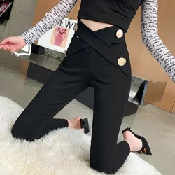 Cotton Leggings High Waist Slim Skinny Woman Trousers Comfortable Stretch Original Casual Korean Fashion Autumn Pants for Women