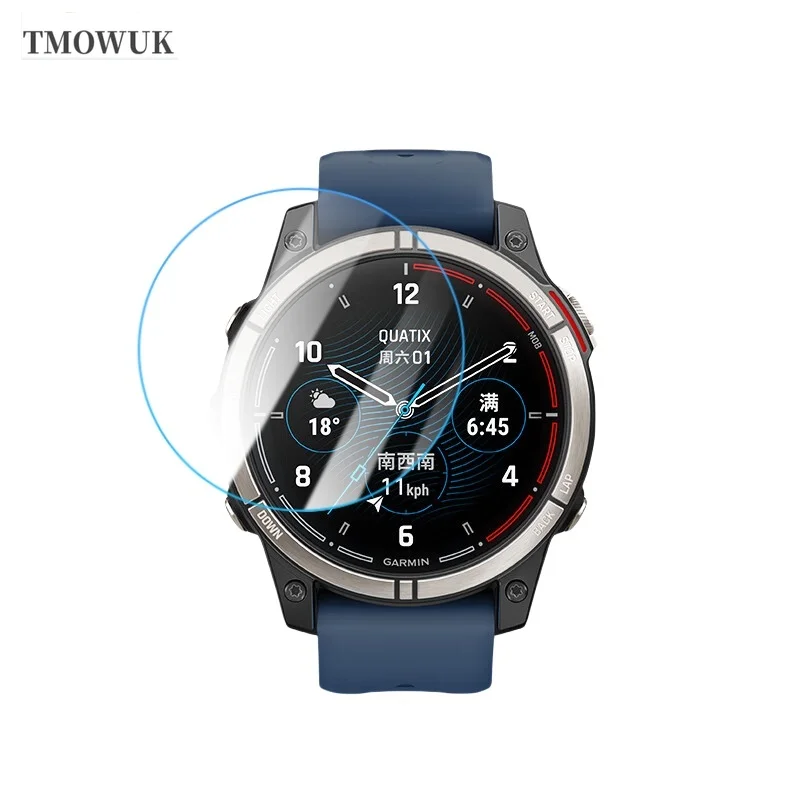 

For Garmin Quatix 7 Pro Quatix7 Tempered Glass Screen Protector Watch Film HD Clear 9H Anti-Scratch Accessories