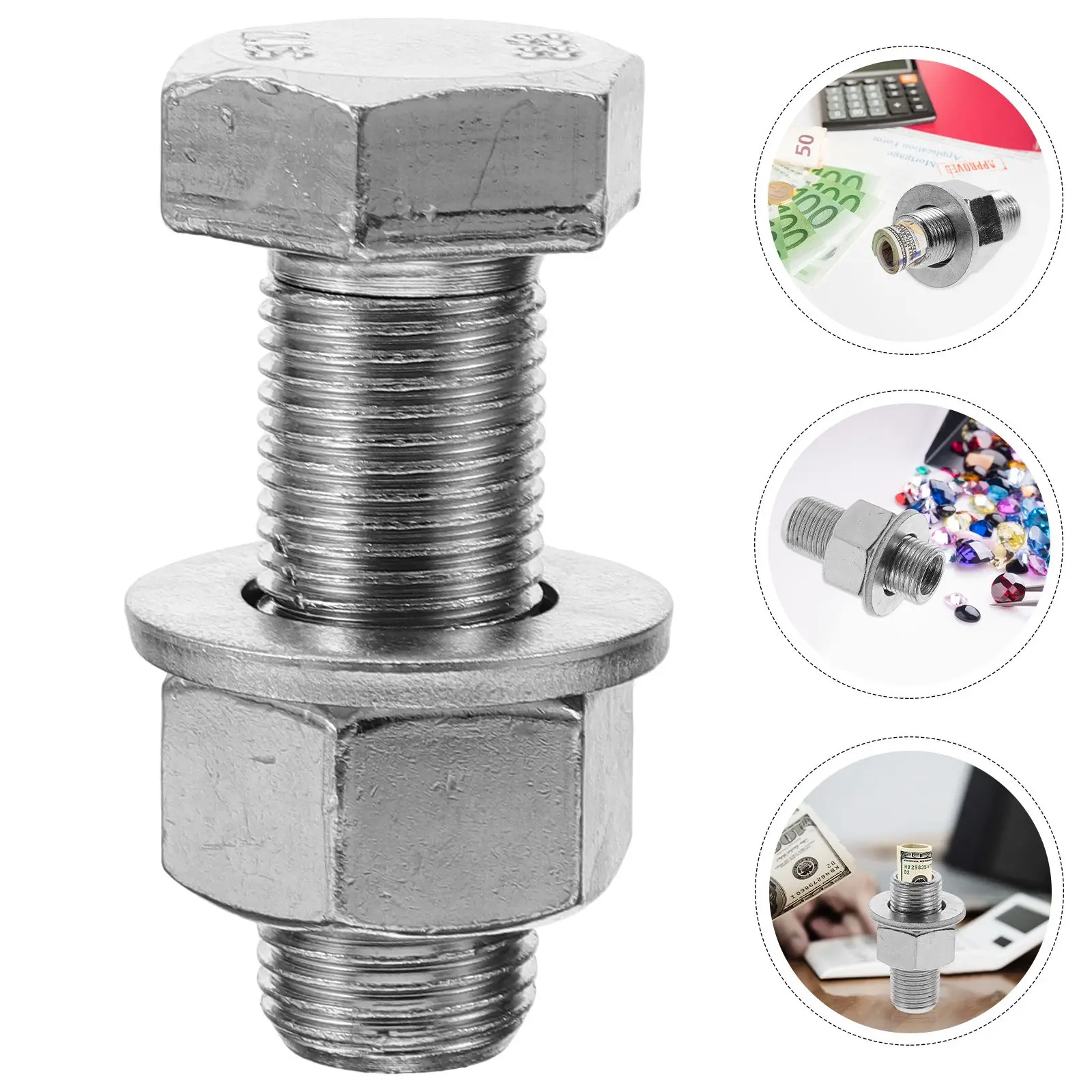 Hidden Money Bank Secret Pill Container Screw Safe Storage Box for Cash Small Hide Mechanical Safes Hidden Containers Secure