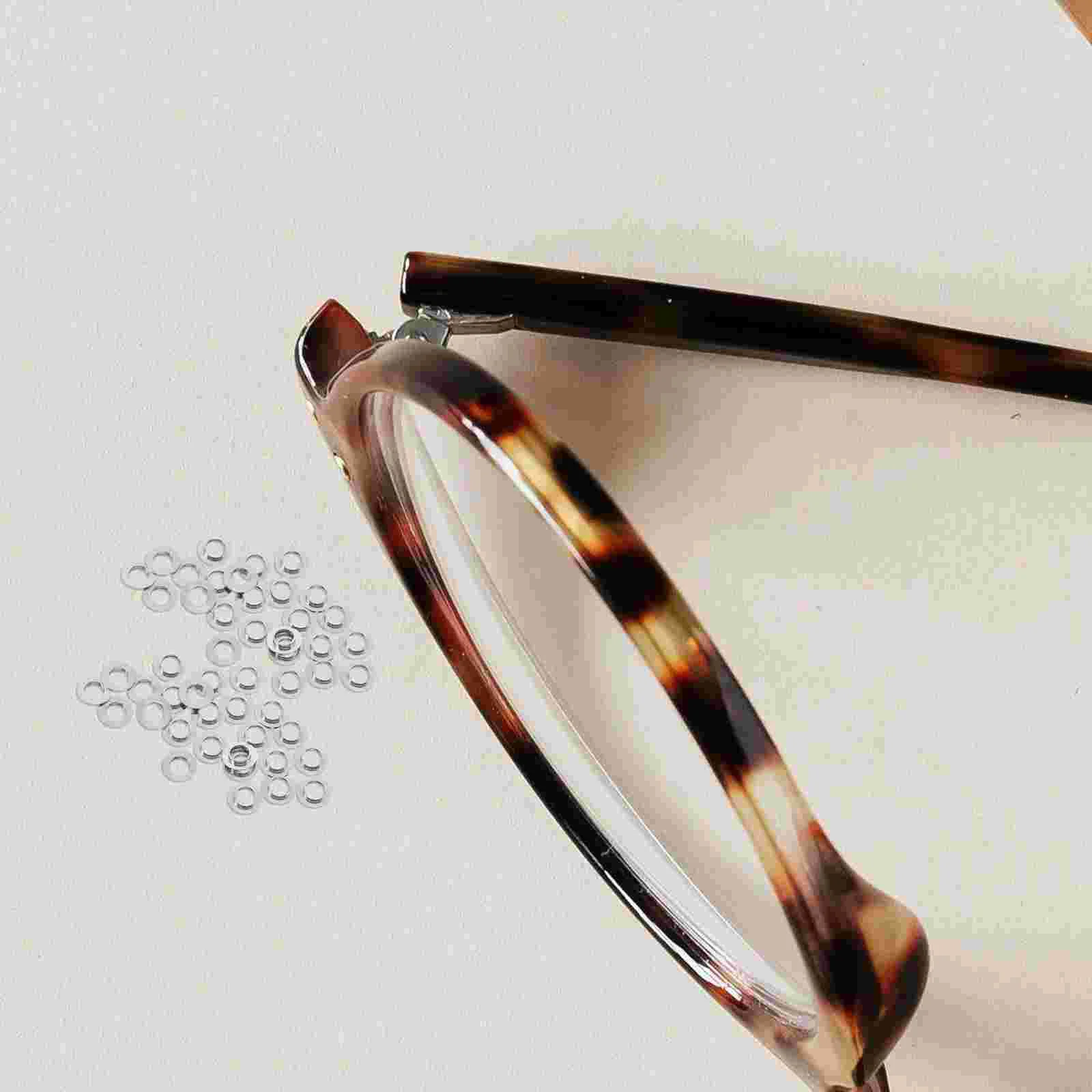 Glasses Accessories Spacers Repairing Supplies Eyeglasses Frame Parts Stainless Steel Convex Gaskets Durable