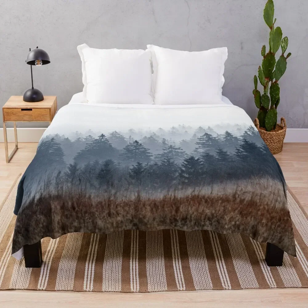 

Lost In Fog Throw Blanket sofa bed Hairy halloween Blankets