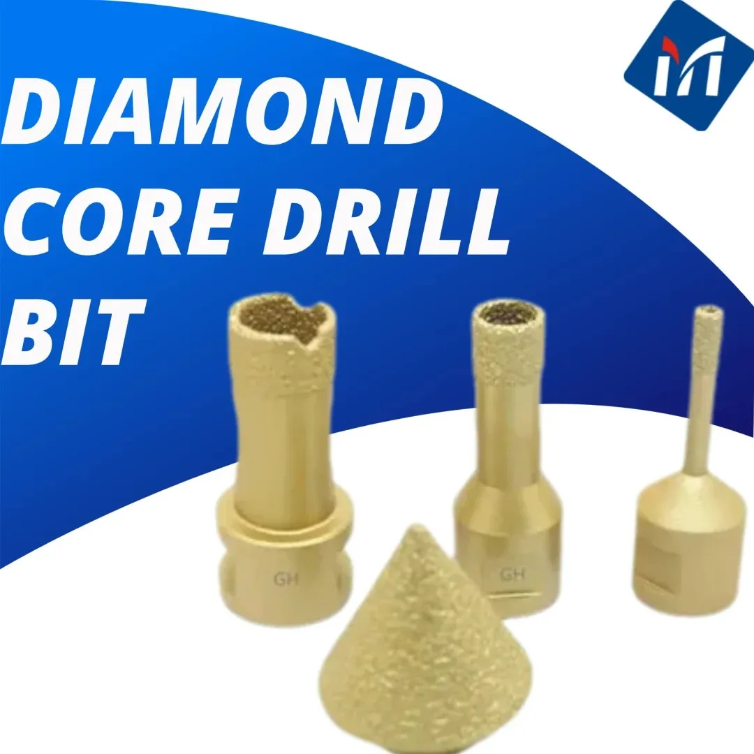 

1PC M14 Thread Diamond Core Drill Bit Dry Vacuum Brazed for Ceramic Granite Marble Ston Tile Masonry Hole Saw Tool for Angle Gri