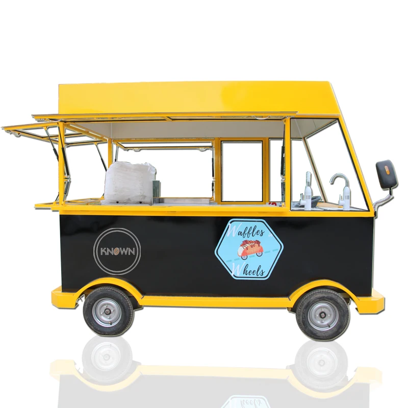 New Design Mobile Fast Food Truck 3M Dinning Car Electric Street Food Cart Food Kiosk For Sale Customizabled