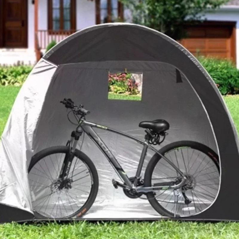 Outdoor cycling, bicycle tent, rain shelter, sunshade, grocery tent, popular item, 210D storage room