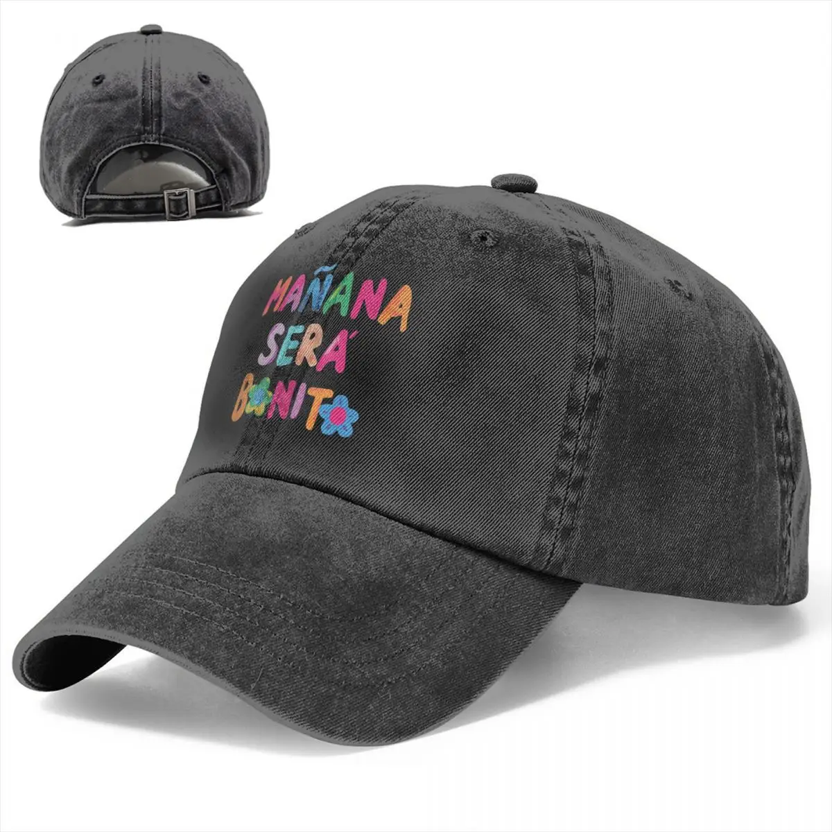 Retro Manana Sera Bonito Bonés de Beisebol, Homens e Mulheres, angustiado Denim Headwear, Cantor, Karol G Outdoor Workouts, Gift Hats