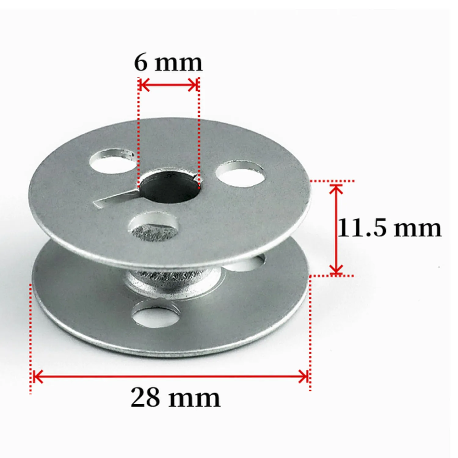 10 PCS 213-34800 Aluminum Bobbin Fit LU-1510,LU-1520,LU-1560,LU-2210,LU-2860,LU-2800,LU-2810,LU-2860 Walking Foot Machine