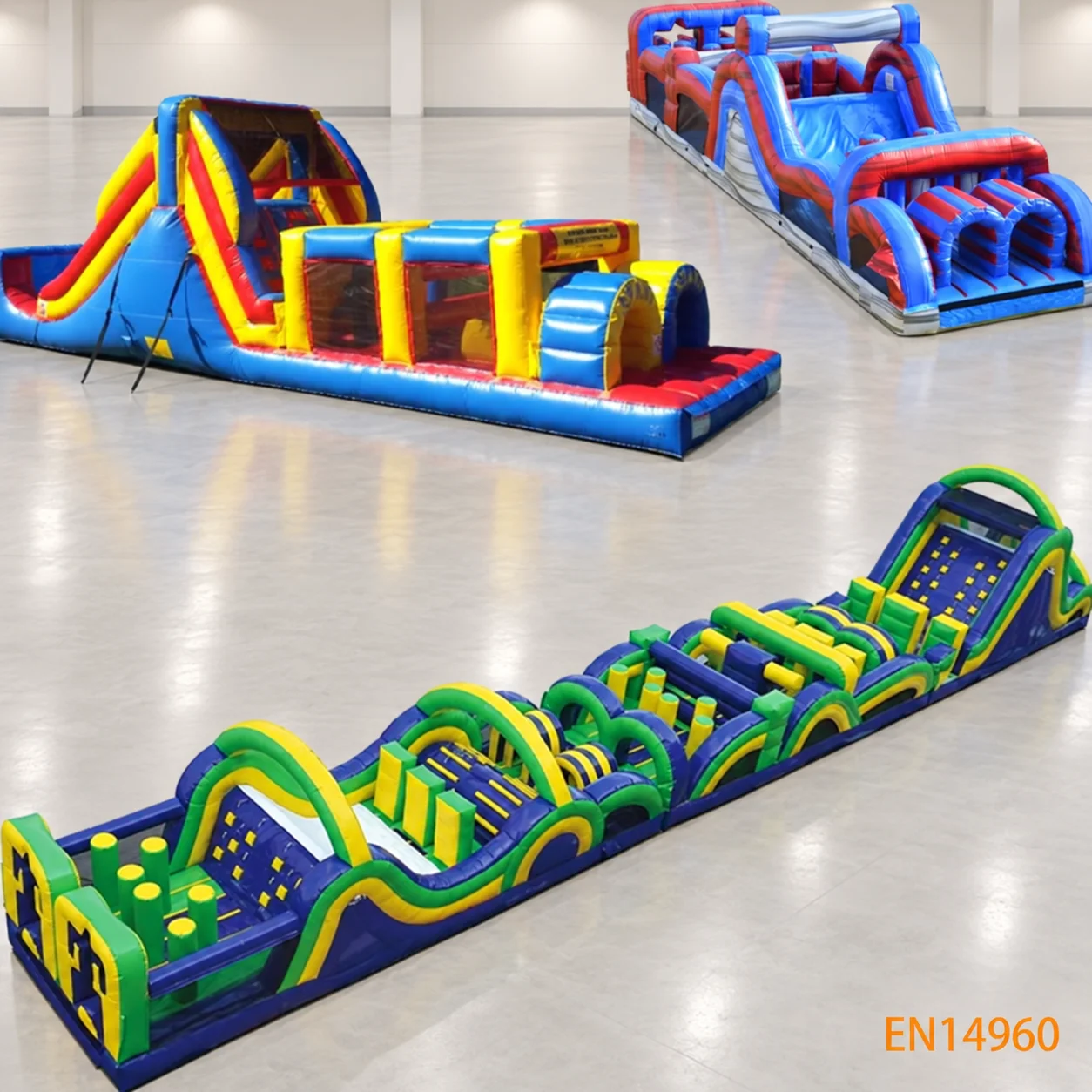 "Inflatable Obstacle Game for Kids | Outdoor Fun Sports | Safe and Durable | Suitable for Family and Party Activities"
