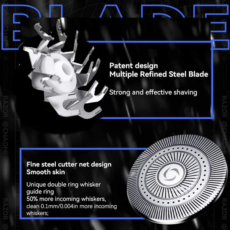ماكينة حلاقة كهربائية صغيرة مع مصباح جو شاشة LED للرجال المحمولة السفر غير مؤلم اللاسلكي الوجه اللحية السكاكين الحلاقة المتقلب