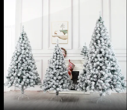 

Christmas White Flocking Christmas PVC Simulation Falling Snow Christmas Tree Cedar Window Decoration Tree