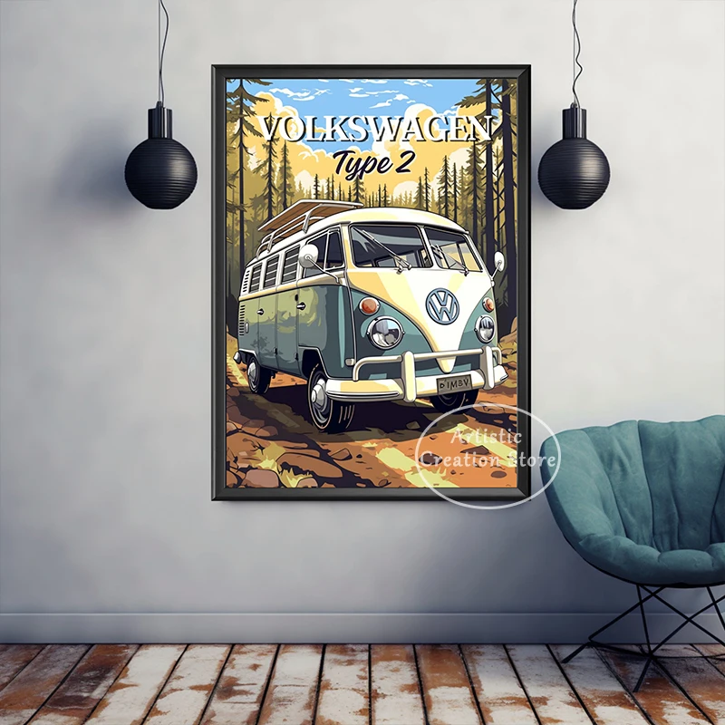 Oldtimer Typ 2, Van Polo GTI,  – Interior Design Sketch Bewertung und Preis