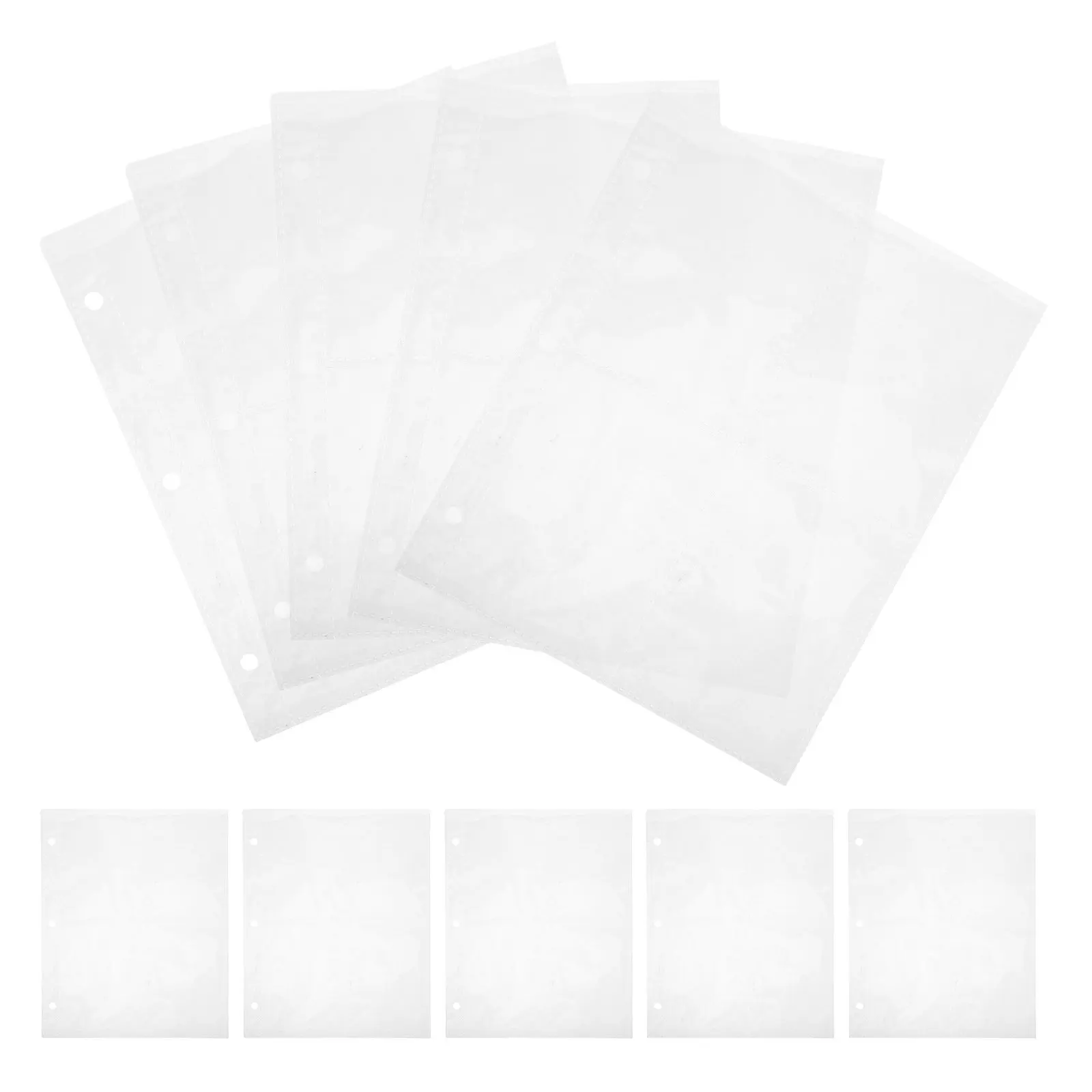 

10 шт. прозрачных сменных внутренних листов для карточных альбомов, прозрачные пластиковые пакеты для спортивных и коллекционных фотокарточек, защитные файлы для карт