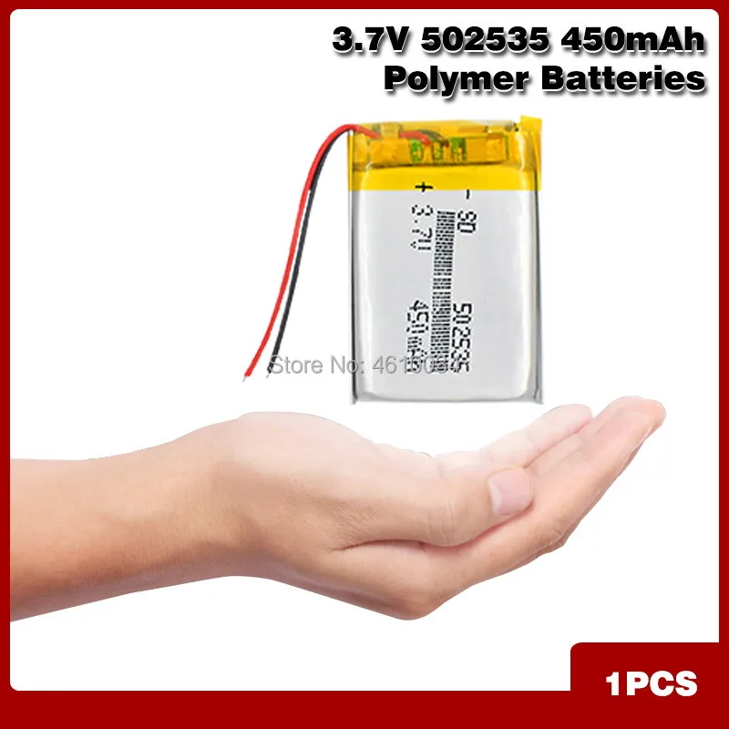 Lithium Polymer Battery 052535 502535 MP4 MP5 DIY Gifts Toys 450mAh For Bluetooth Headset GPS Mini Digital Camera