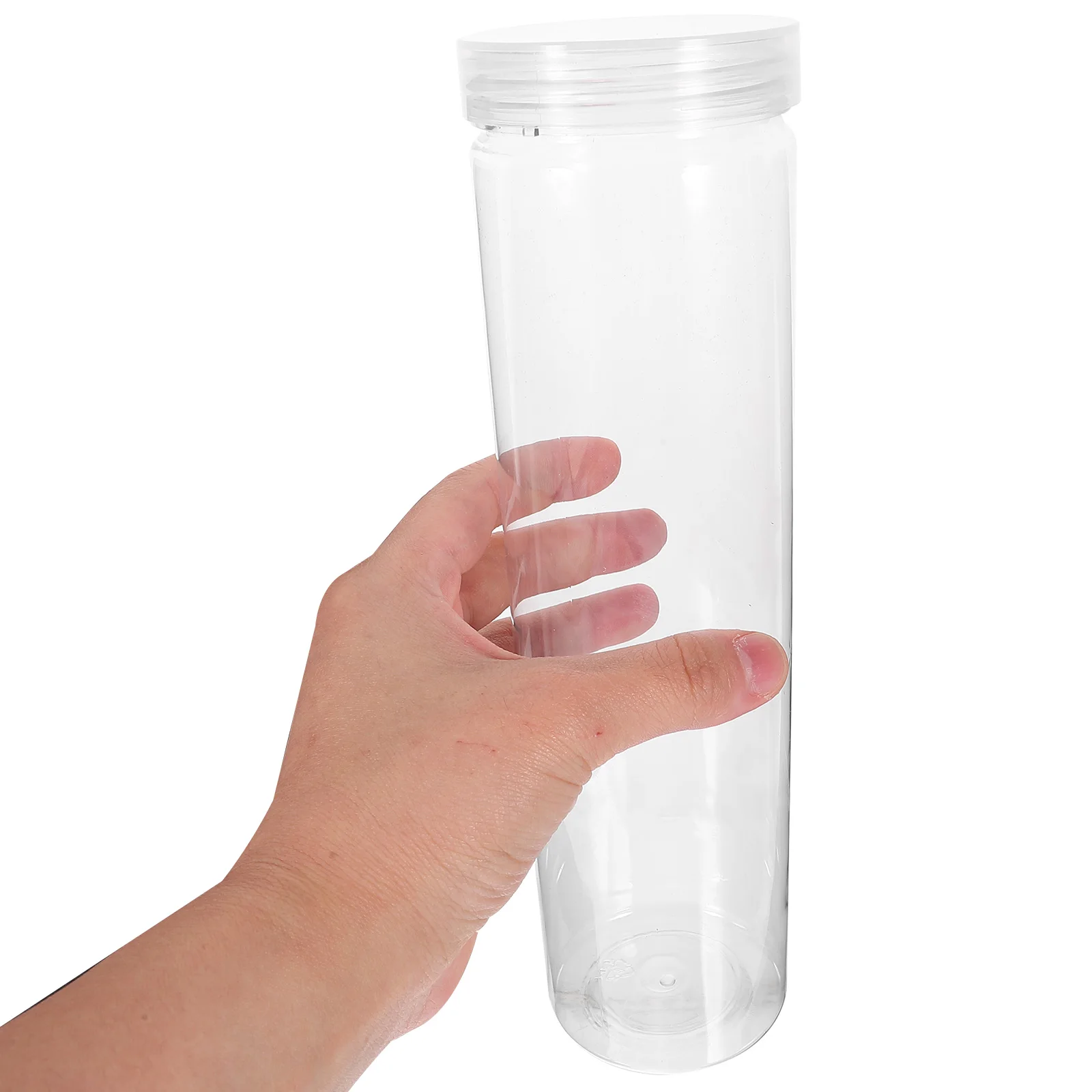 

Airtight Food Storage Containers Clear Plastic Jars with Lid for Pantry Kitchen Beans Grains Milk Powder Large Capacity Empty