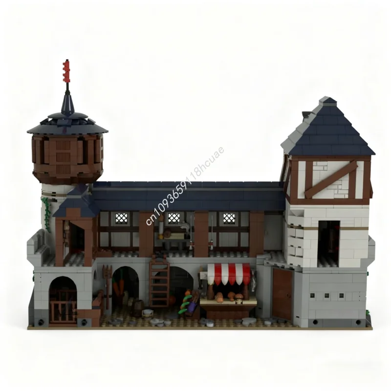 3387 elementów MOC Modularny Model Zamku Klocki Konstrukcyjne Zabawki dla Dzieci do Składania Rękodzieło Architektura DIY Prezenty Świąteczne