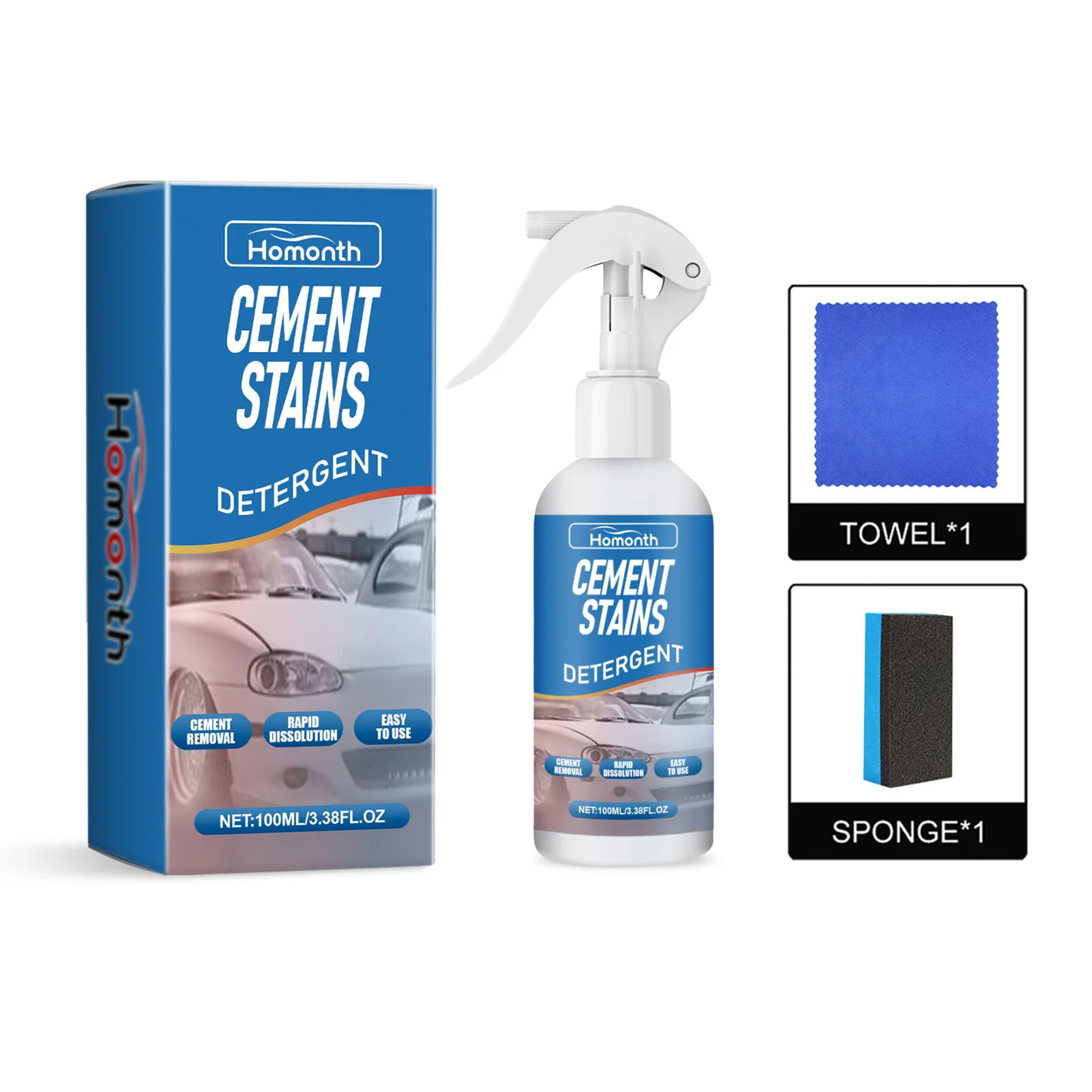 

Car Stains Removal Spray Remove Dust Deposits Dirt Quickly and Effectively Suitable for Cost-Effective Cleaning Agent