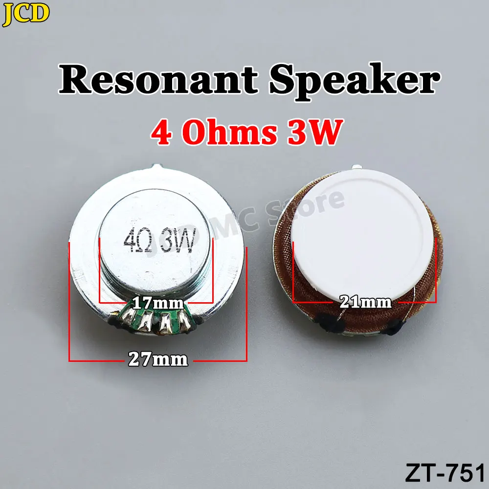 1 Pc 27MM 44MM 4R 3W 10W 8 ohms Resonance Vibration Mini Speaker Stereo Speaker Vibration Speaker Vbro Speaker 4 Ohms 3 Watt