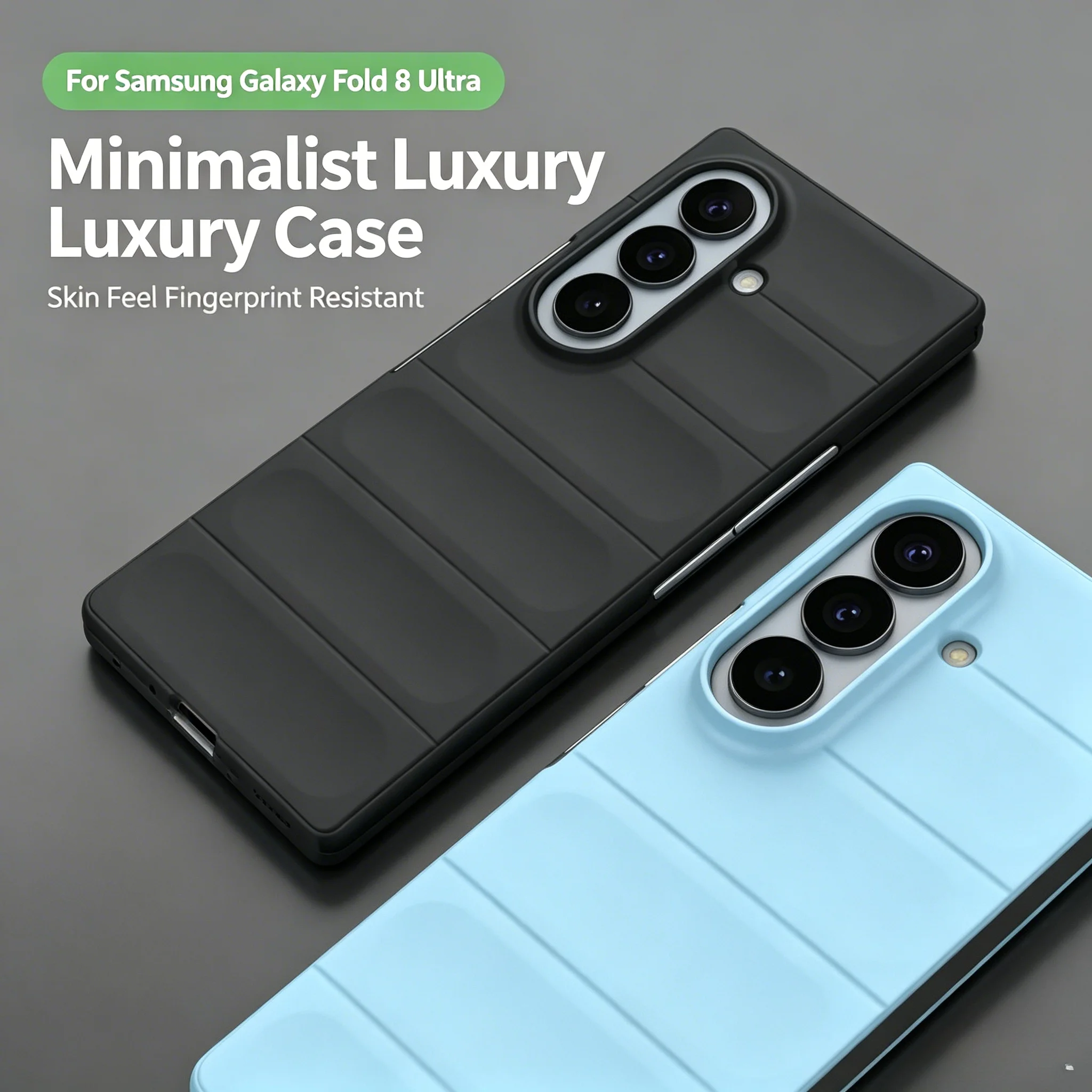 Armor Design 3D Wave Stripe Pattern PC+TPU Phone Case For Samsung Galaxy Z Fold 8 Ultra 7 6 5 Shockproof Bumper Protection Cover