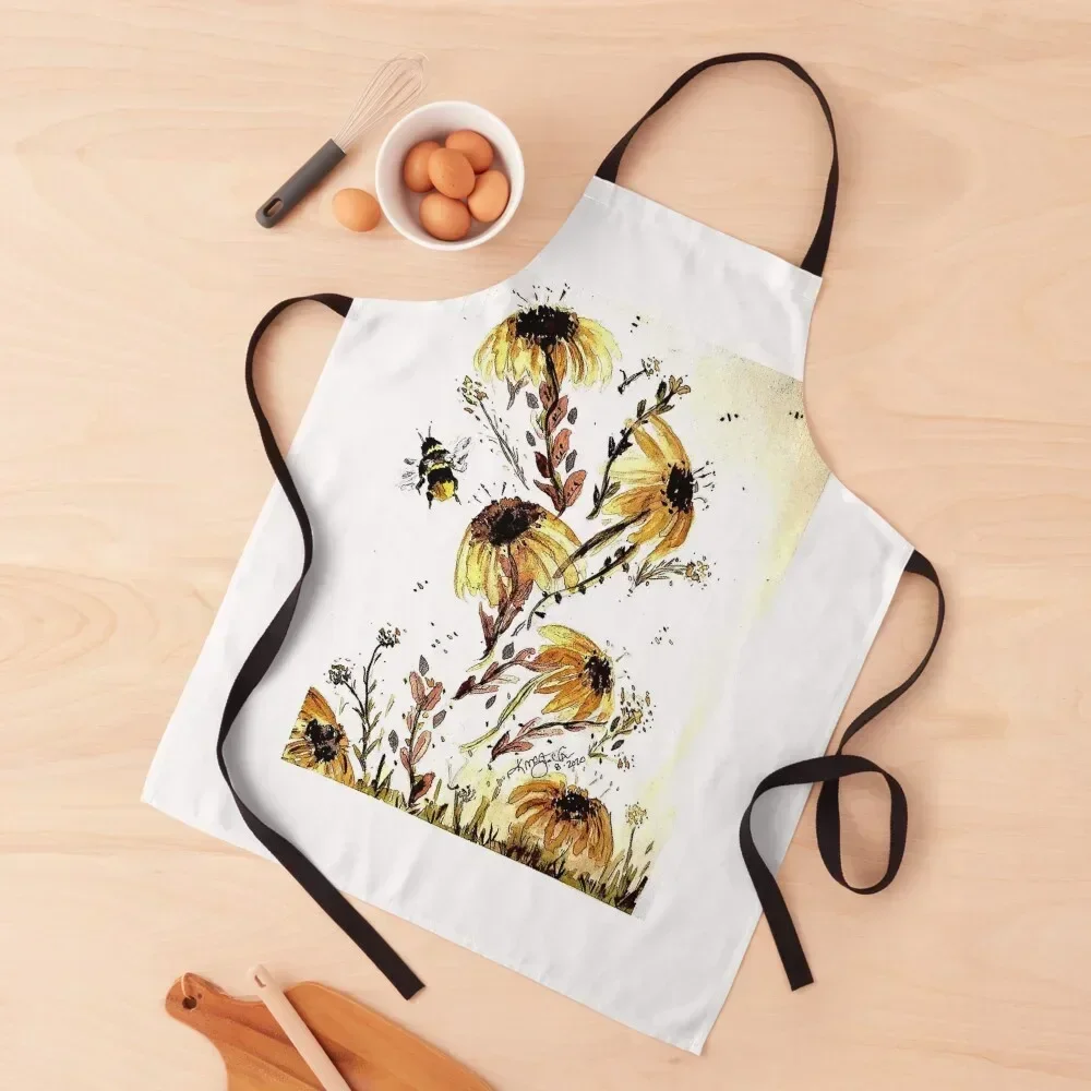 

Poor Susan- Black Eyed Susans Apron Kitchen Special Accessories Barista Apron