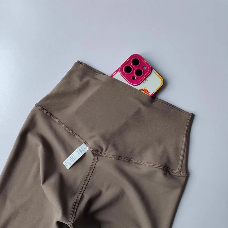 Hohe Taille, Hüftheben, Yogahose, Damen, Sport-Fitnesshose mit Taschen, Nude Feel Fitness-Ausrüstung – Detail 30