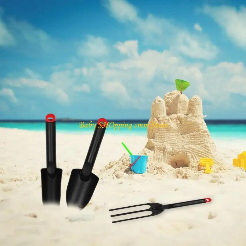 23GD حزمة من 3 لعبة البستنة من البستنة البلاستيكية لعبة شوفيل شوفيل لعبة للأطفال في الهواء الطلق اللعب